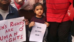 "Dad is Not Bad" says a kid on Happy street kolkata
