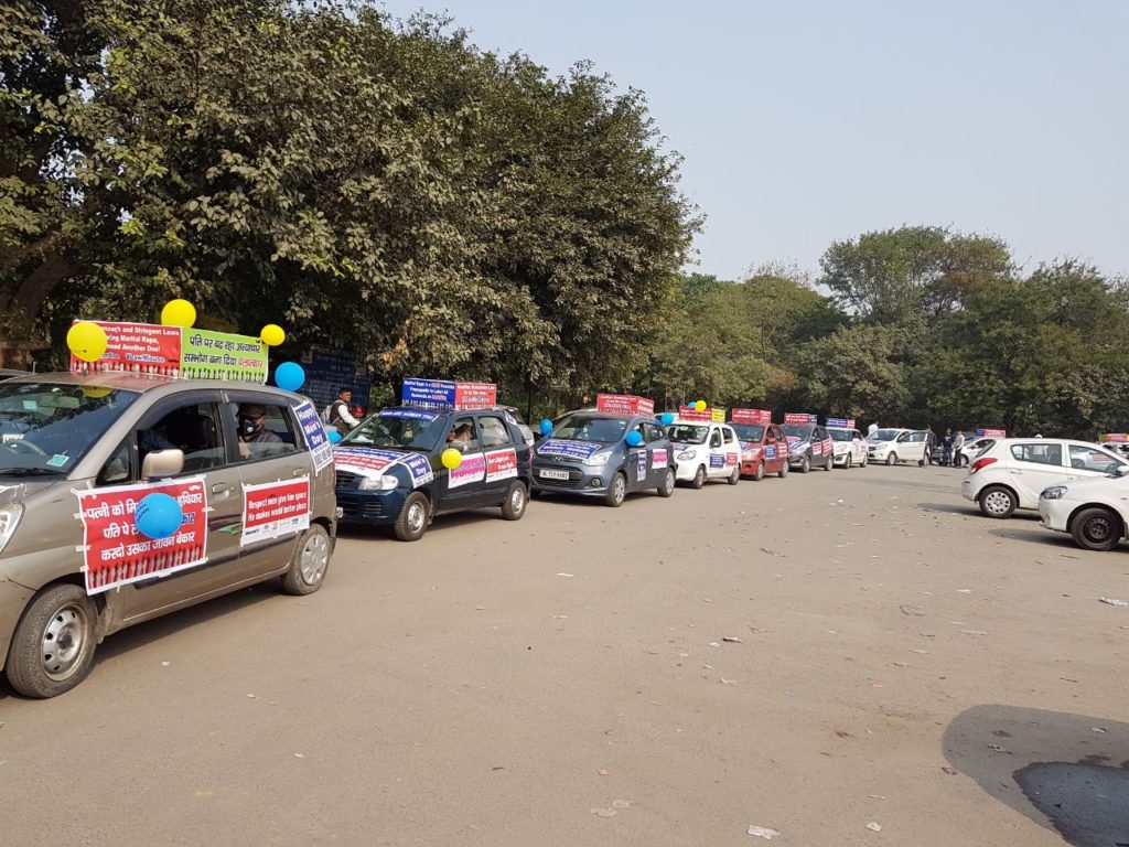 Car Rally for men's day in Delhi NCR