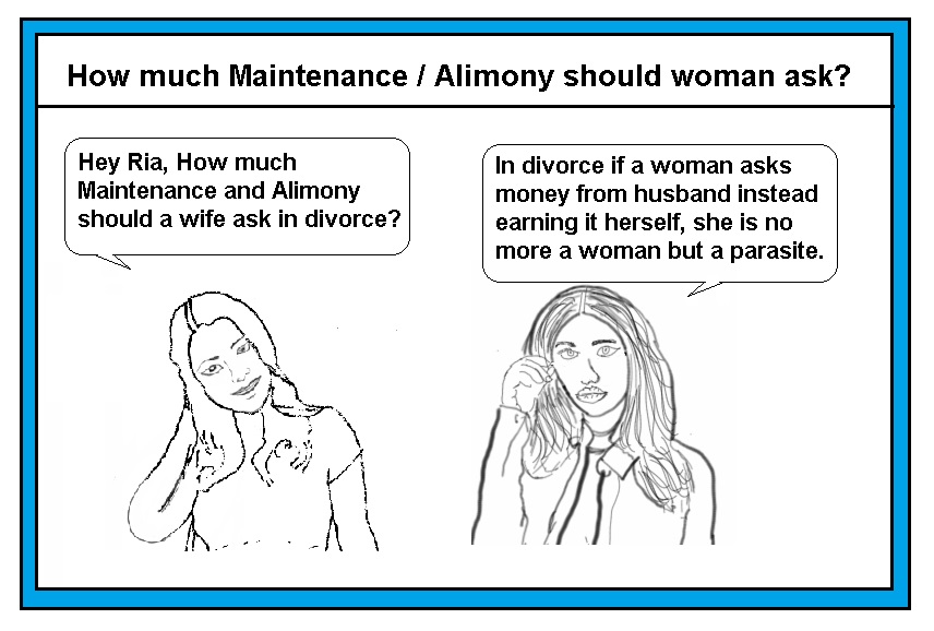 How much Alimony should woman ask