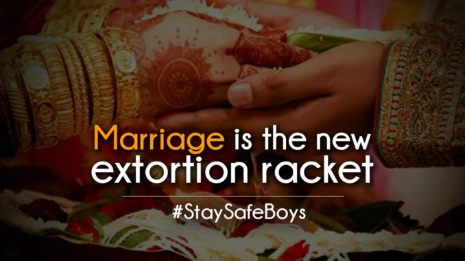 Marriage is extortion racket
