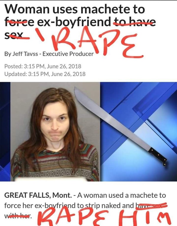 Media forgets the word rape when the rapist is woman