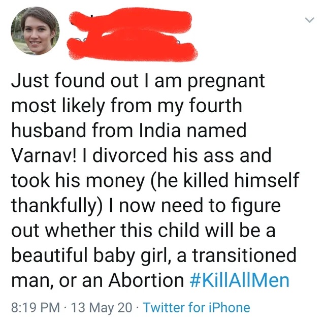Male infanticide under #KillAllMen